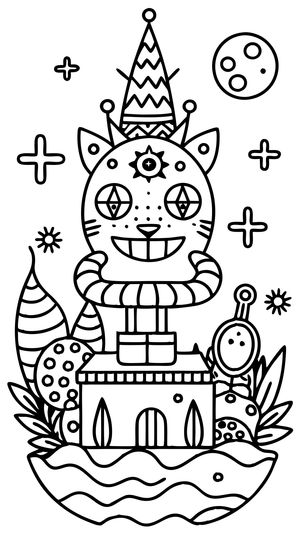 coloring pages weird